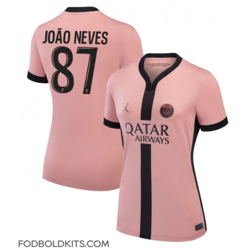 Paris Saint-Germain Joao Neves #87 Tredjetrøje Dame 2024-25 Kortærmet